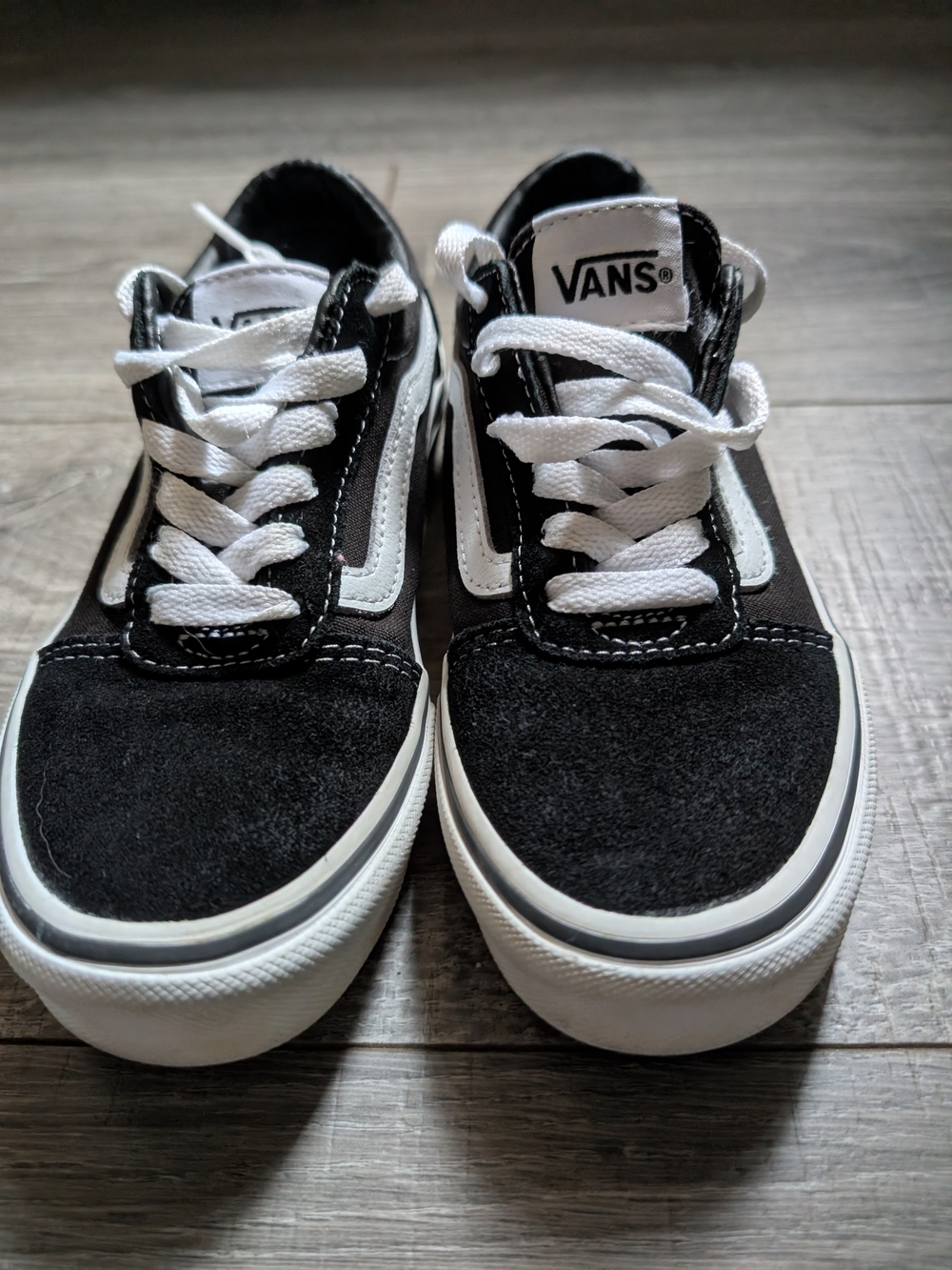 Vans Kids Old Skool Black/White Skate Shoes
